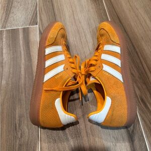 Adidas Samba Bold Orange Rush and White Sneakers